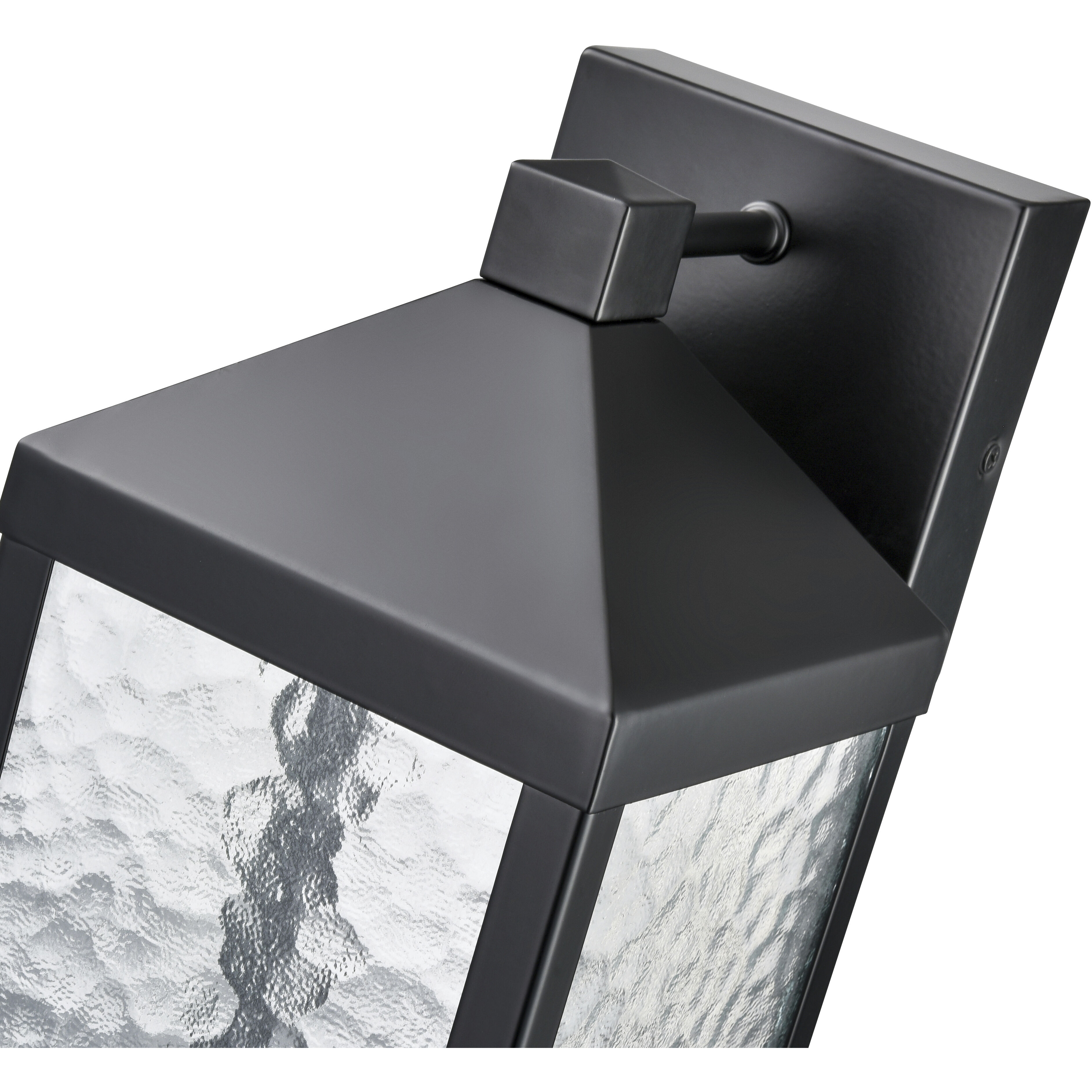 Aaron LED 12 inch Powder Coated Black Outdoor Wall Sconce
